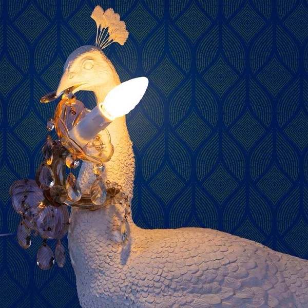 Custom Peacock light lamp - 27.20 H