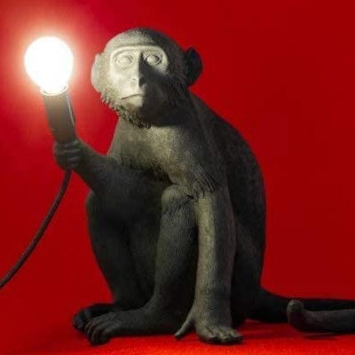 Custom Monkey light lamp - 12.60 H