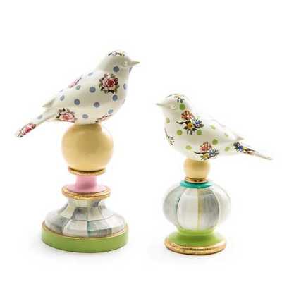 Custom Rose Bird with Checker base   - 7.5 H / 6.25 H