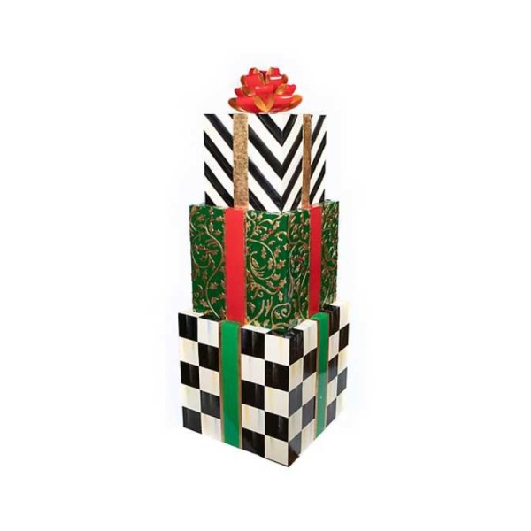 Custom Curtly Checkered Christmas Gift box Home decoration - 51.5 H