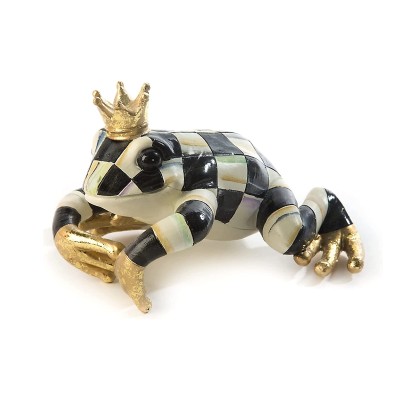 Custom Curtly Checkered Frog Pot Climber - 5 L x 5 W