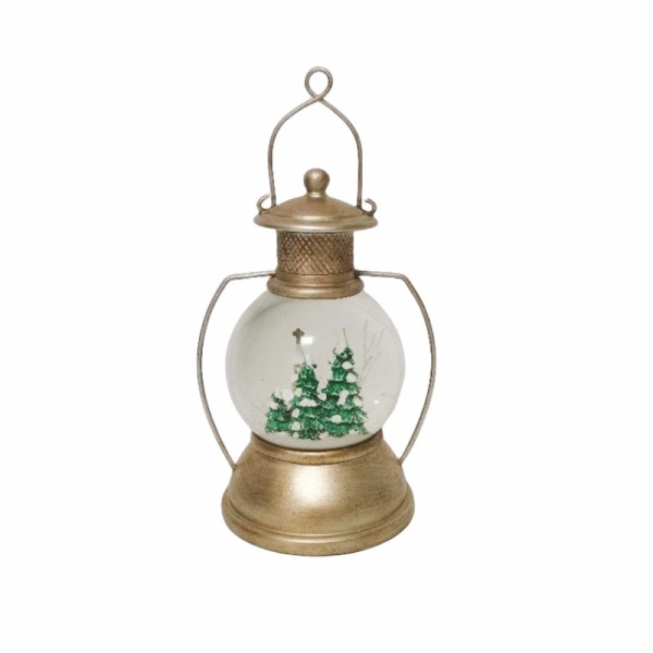 Custom Christmas LED lit  snow globe 100mm