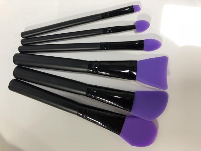 Silicone Head Makeup Brushes Set for Mask Cream Cleaning Brushes Beauty Facial Tool 7 Pieces Set