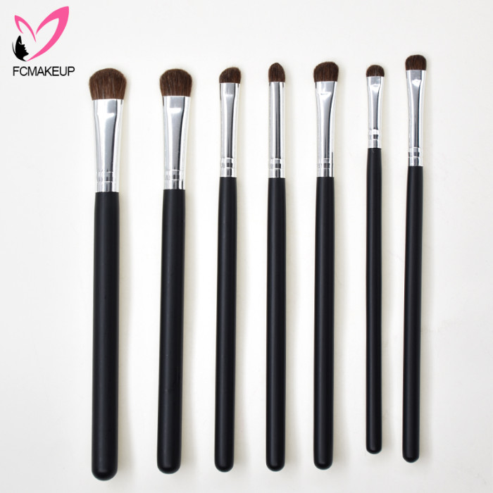 Wholesale Eye Shade Eyeshadow Smoked Pony Hair Smudge Blending Makeup Brushes Set