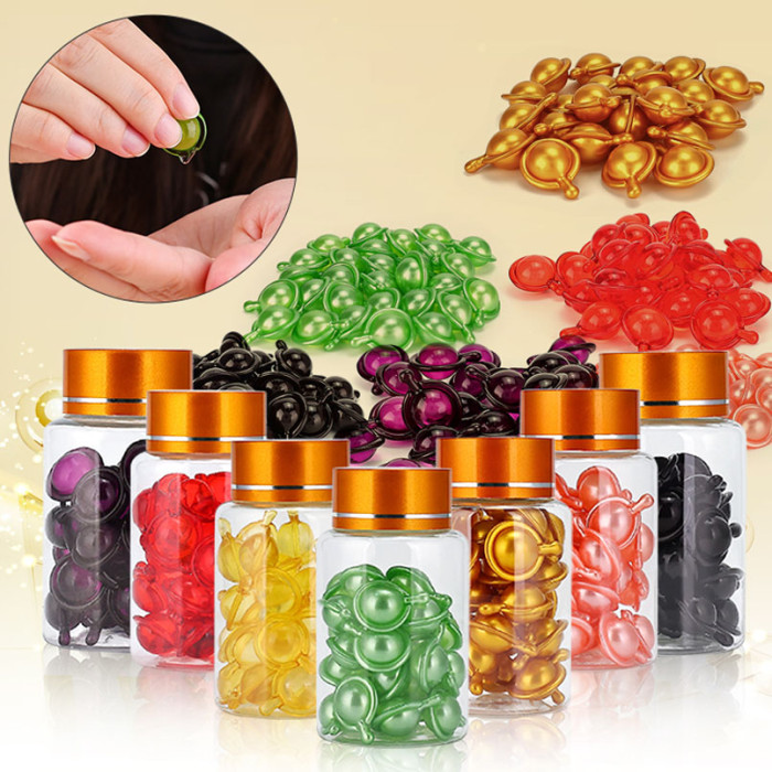 Hair Care OEM Wholesale Customize Organic Vitamin E Repairing Hair Care Capsules Serum