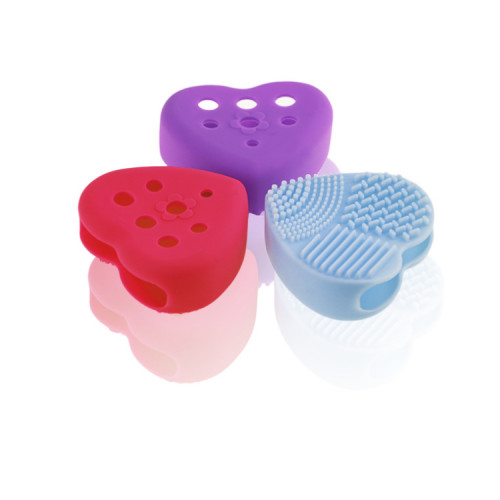 Silicone Makeup Brush Cleaner Mat With Soap for  Cosmetic Brush Wash and Drier Holders