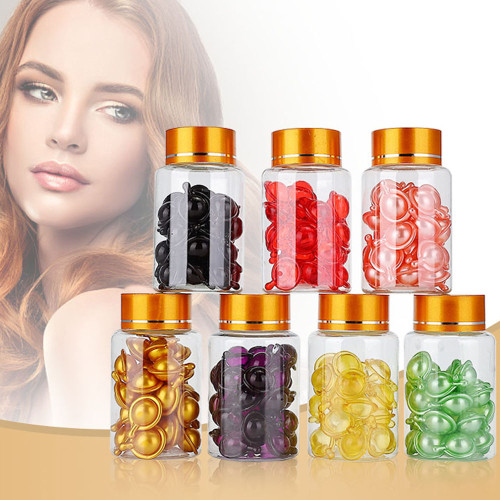 Hair Capsules OEM Custom Private Label Organic Hair Oil Capsules Vitamin E Hair Serum Capsule