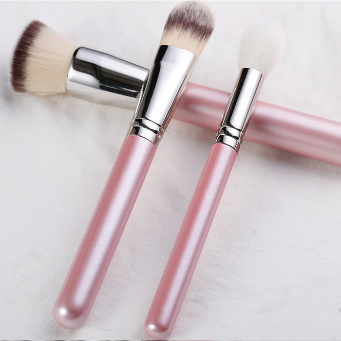 RTS Easily Grasp Powder Brush Sets Makeup Private Label 14 Pcs Pink Makeup Brushes