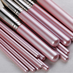 RTS Easily Grasp Powder Brush Sets Makeup Private Label 14 Pcs Pink Makeup Brushes