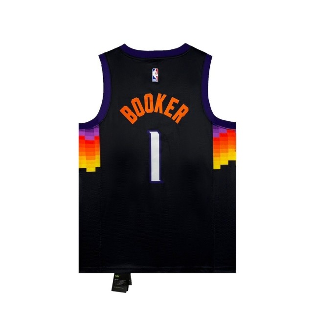 Phoenix Suns #1 Booker  hot pressing logo jersey