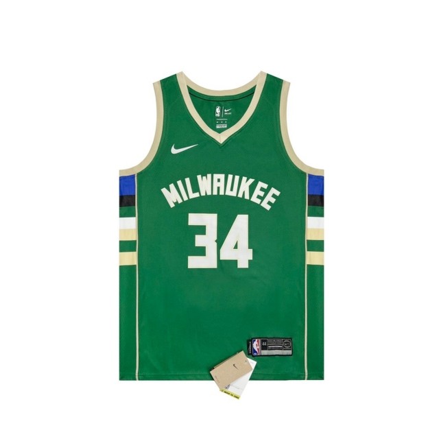 Milwaukee Bucks #34  hot pressing white  logo  jersey