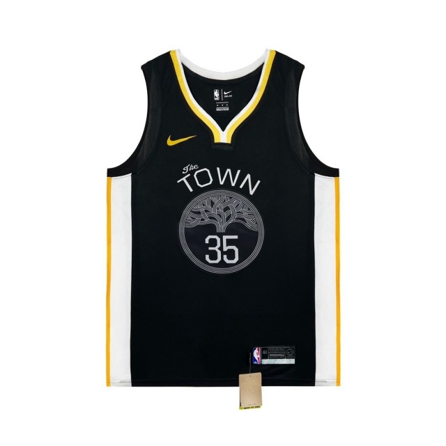 Golden State Warriors #35 Kevin Durant statement edition jersey
