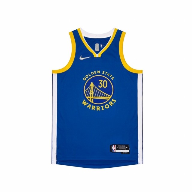 Golden State Warriors Stephen Curry 75th anniversary jersey blue white