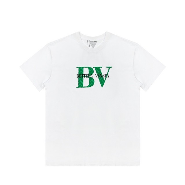 Bv flocking logo tee black white green