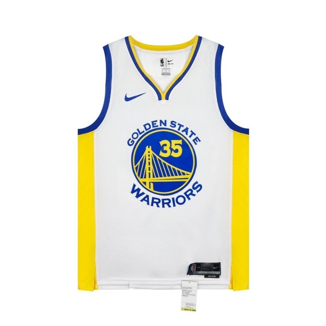 Golden State Warriors #35 Kevin Durant jersey white
