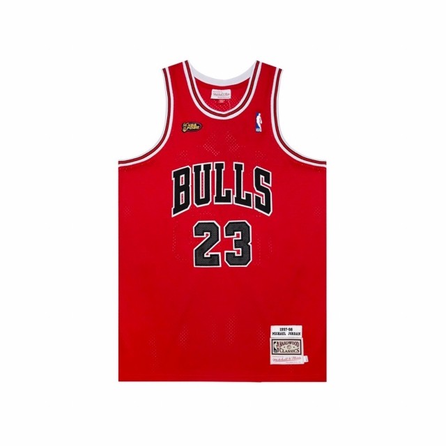 1:1 quality Mitchell & Ness Chicago Bulls MJ jersey black red
