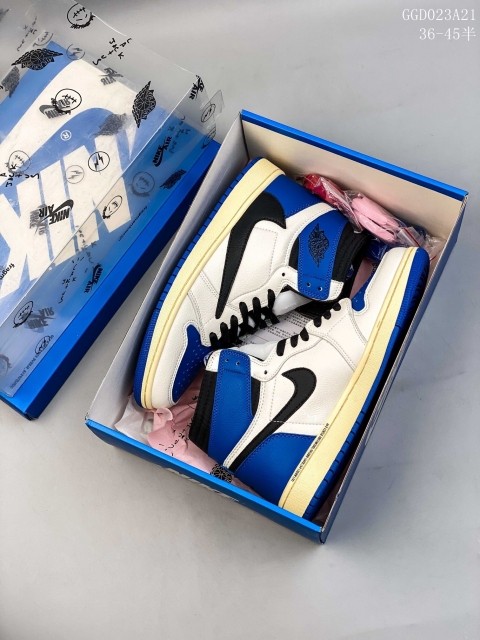 Travis Scott jordan 1 hi white & blue