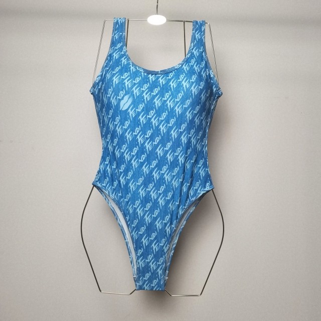 F*ndi one piece & bikini swimsuit blue