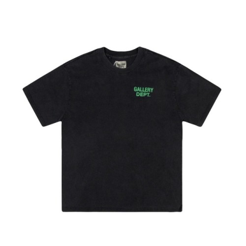 green letter logo black washed heavy tee