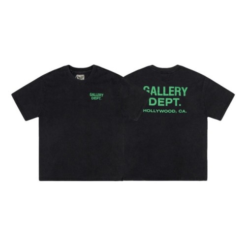 green letter logo black washed heavy tee