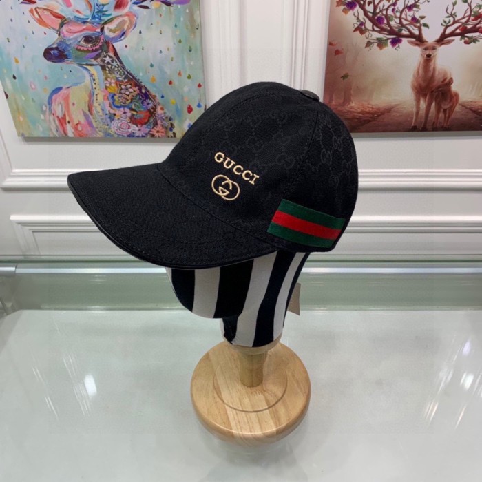 1:1 quality embroidered logo red & green stripe full logo cap-刺绣logo红绿条老花帽