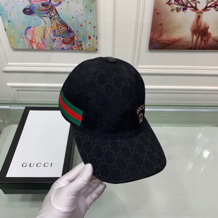 1:1 quality embroidered logo red & green stripe full logo cap-刺绣logo红绿条老花帽