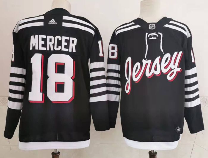 NHL hockey suit New Jersey Devils stripe-恶魔队第三版