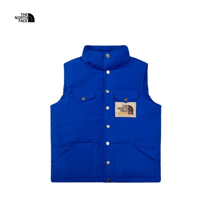 Square label down vest