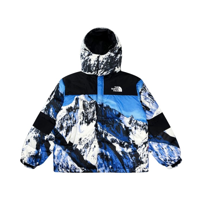 Snow mountain hooded down jacket