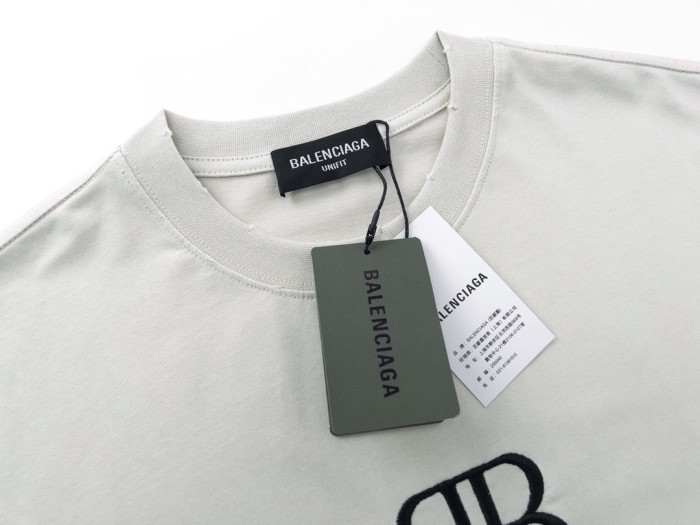 1:1 quality version BB Badge Embroidered tee