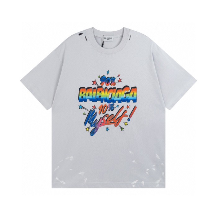 1:1 quality version Dazzle lettering Doodle make old tee