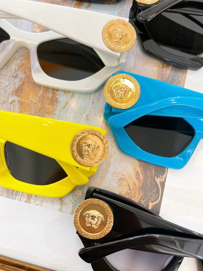 1:1 quality version  Side gold round logo cat-eye shades 6 colors