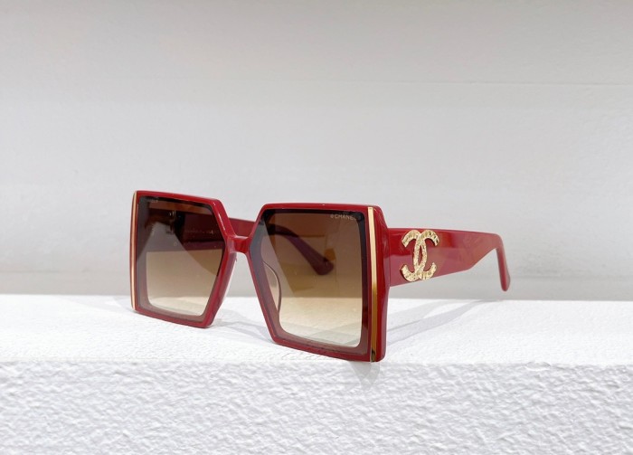 1:1 quality version  Side double C square frame sunglasses 6 colors