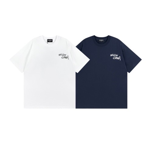 1:1 quality version Front and back doodle cursive signature letter tee