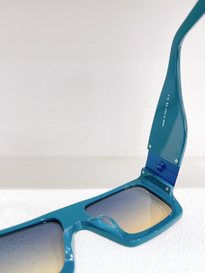 1:1 quality version  Wide mirror leg flat frame sunglasses 5 colors