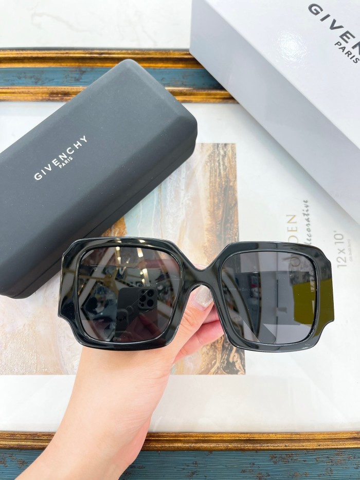 1:1 quality version  Wide mirror legs large square frame sunglasses  5 colors