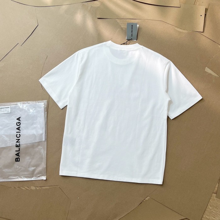 1:1 quality version Classic logo print Solid color tee  2 colors