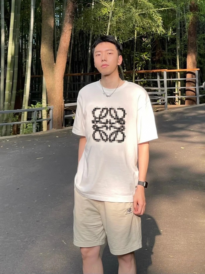 1:1 quality version Mosaic embroidery tee