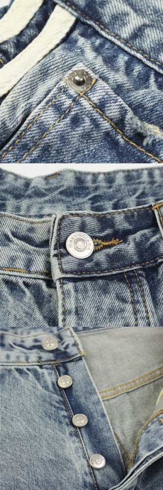 1:1 quality version Three bars webbing jeans
