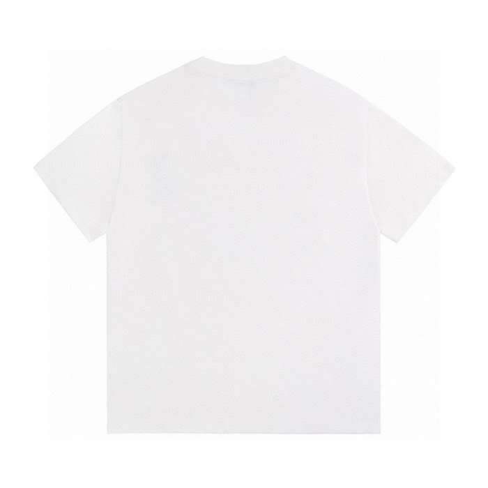 Classic chest digital spray woven short sleeved T-shirt