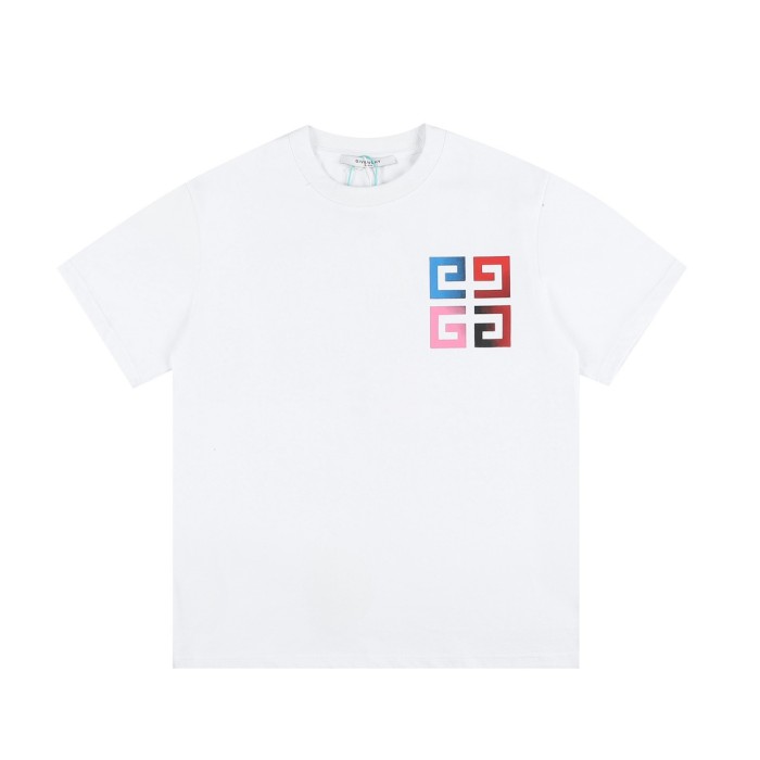 Gradient logo print short sleeve tee 2 colors