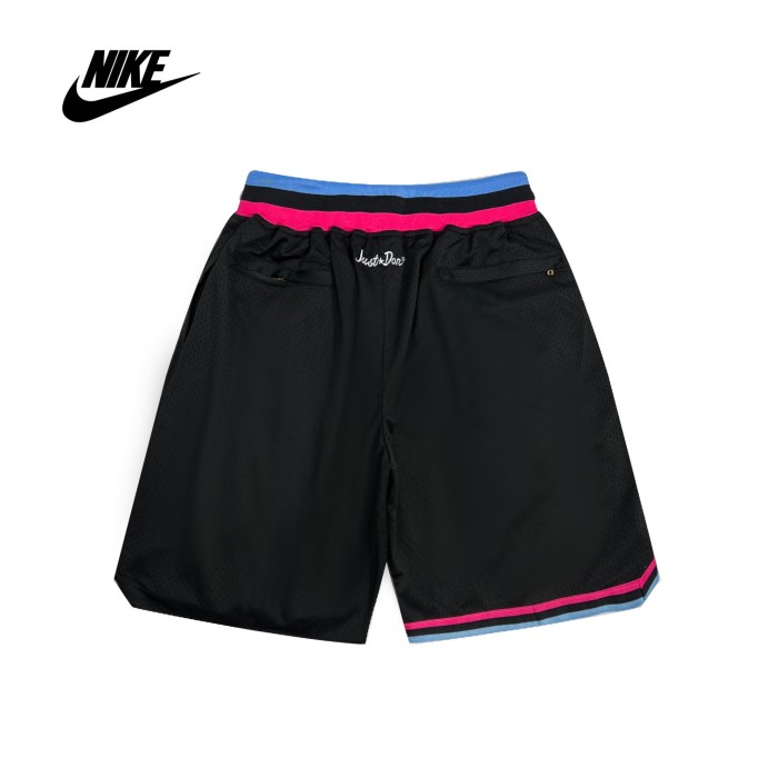 Heat embroidered five-point jersey shorts
