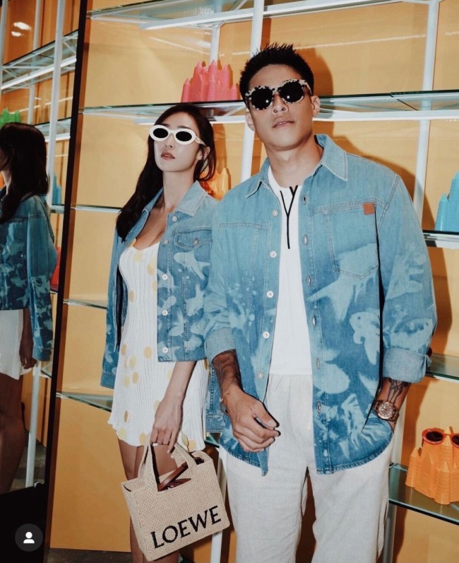 1:1 quality version Ocean Fish Gradient Denim Jacket