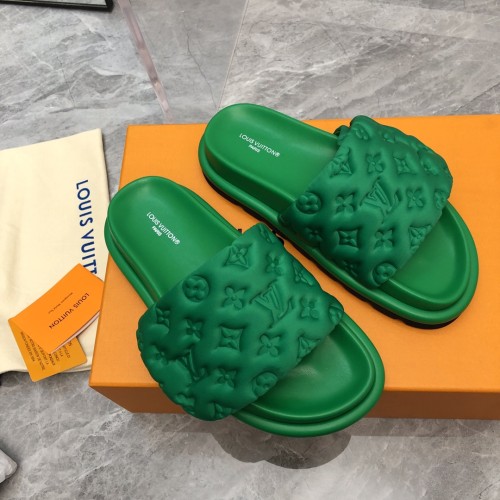 1：1 quality version 3D nylon embossed non-slip slippers