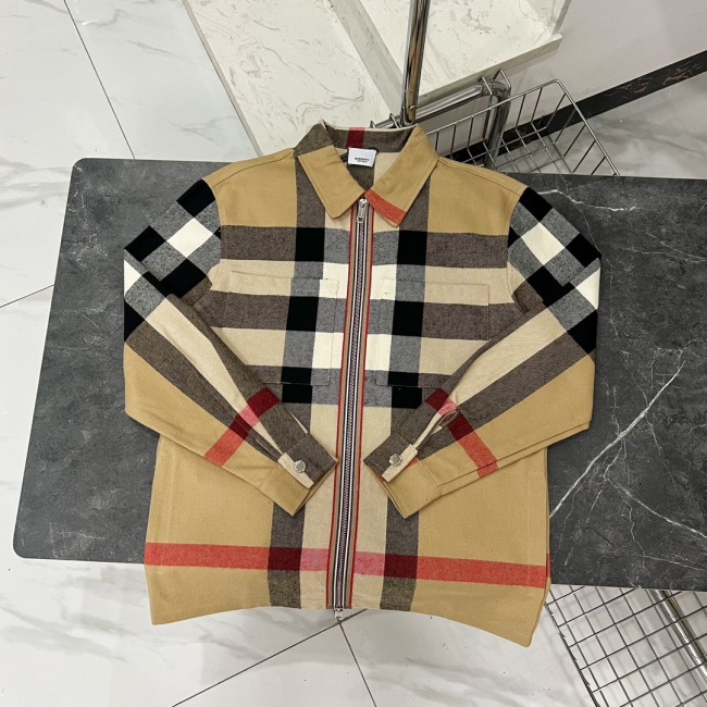 Classic Plaid Wool Textile Jacket