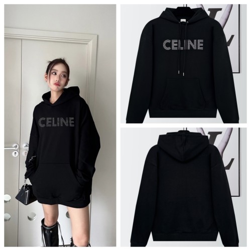 [Buy More Save More]1:1 quality version Rhinestone Embroidered Cotton Loose Hoodie