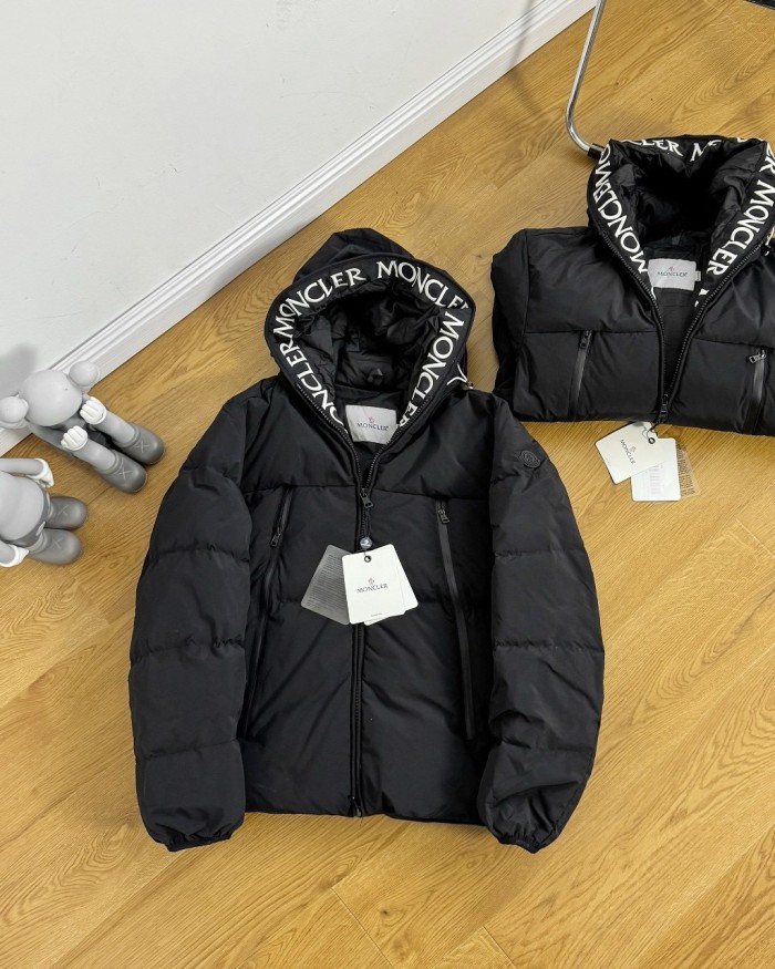 1:1 quality version YR lapel large letter embroidered down jacket