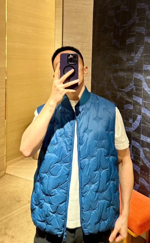 1:1 quality version Jacquard Embroidered Quilted Drawstring Vest