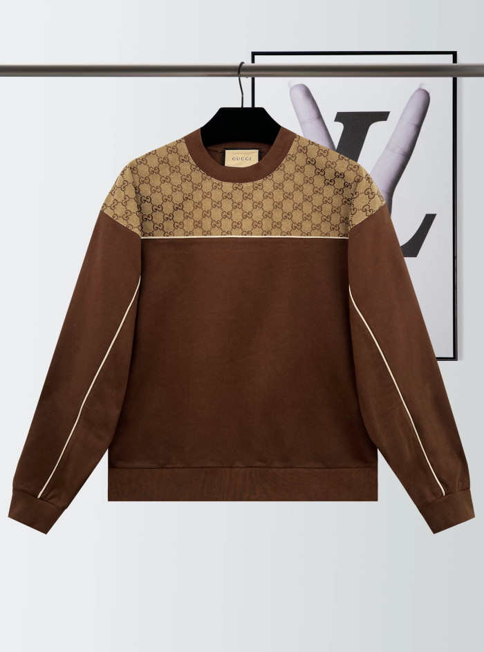 1:1 quality version  Clash Canvas Brown Knit Sweatshirt