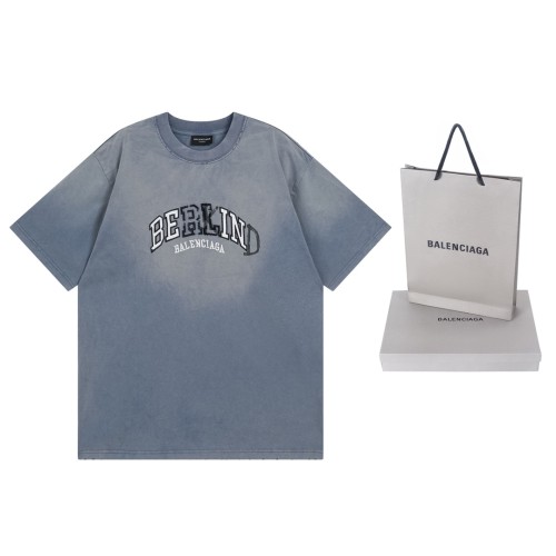 Letter Graffiti Toothbrush Embroidery Short Sleeve Tee